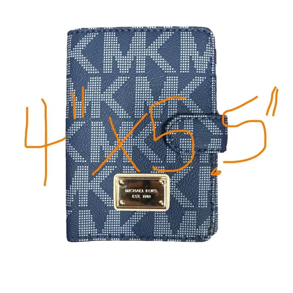 Michael Kors Blue Monogram Wallet